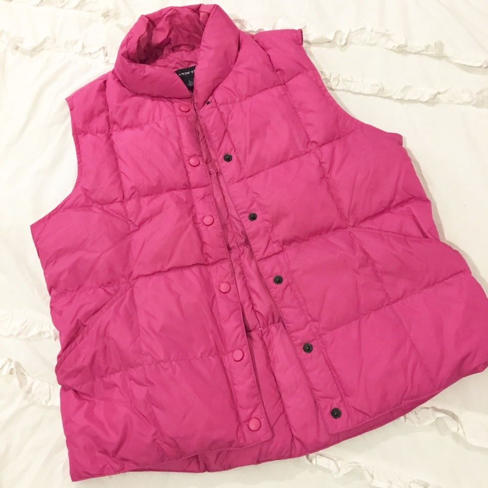 Pink lands’ end vest
